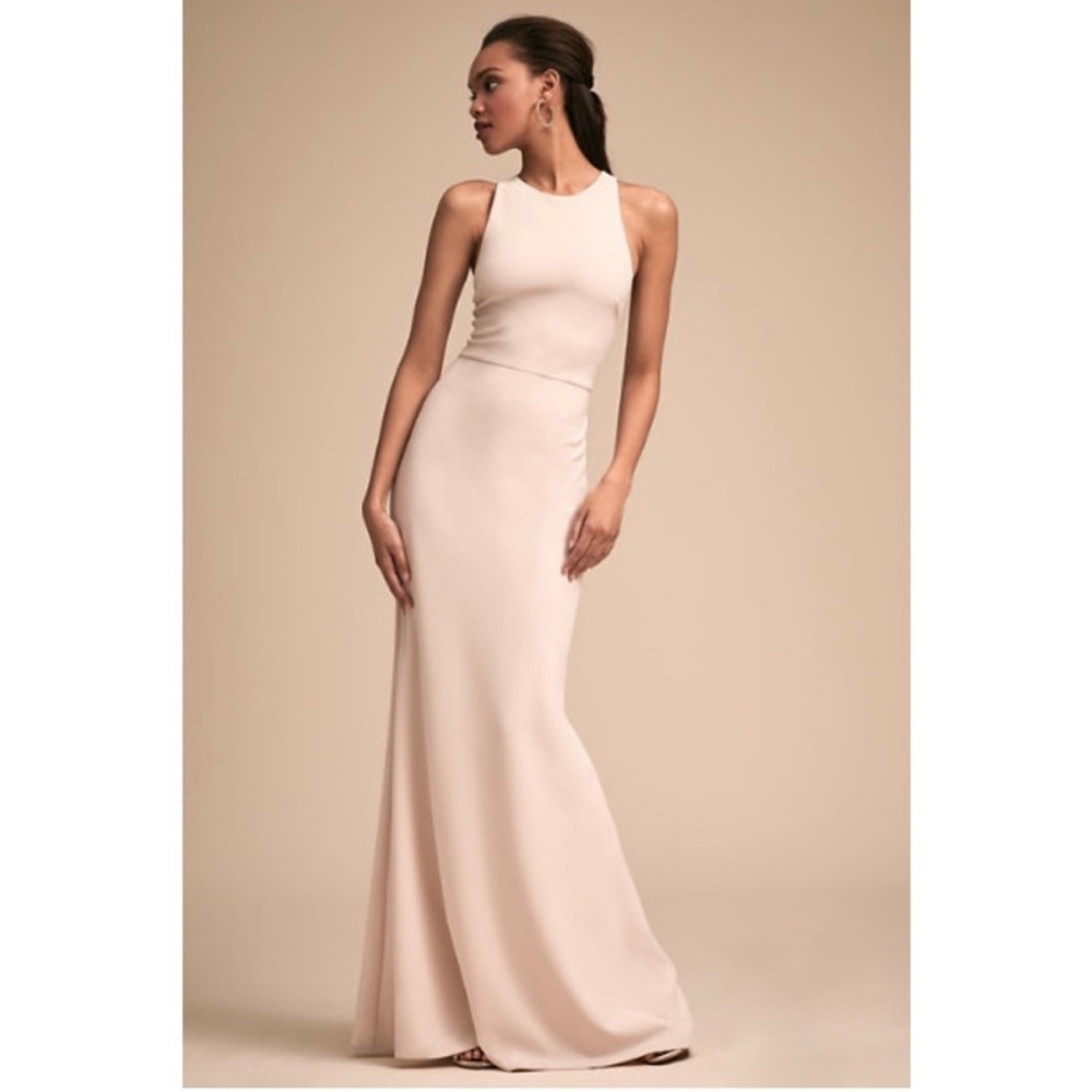 BHLDN ANTHROPOLOGIE Klara Dress Gown Almond Bridesmaid Bridal Formal Prom 10